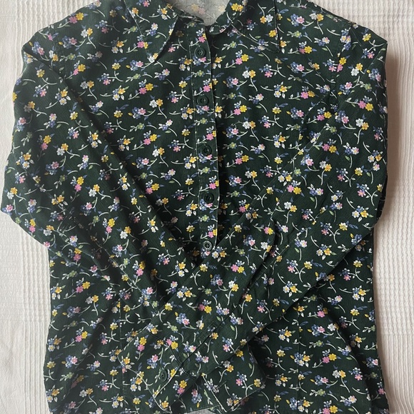 Vintage Corduroy Floral Button-Up - Picture 1 of 2